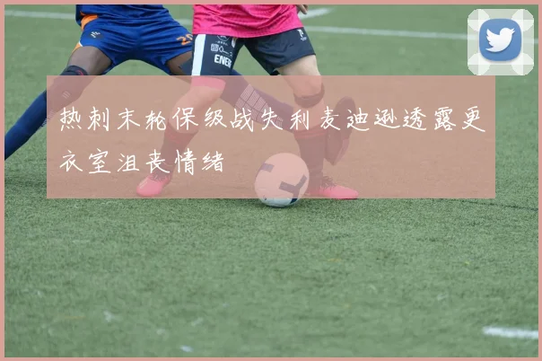热刺末轮保级战失利麦迪逊透露更衣室沮丧情绪